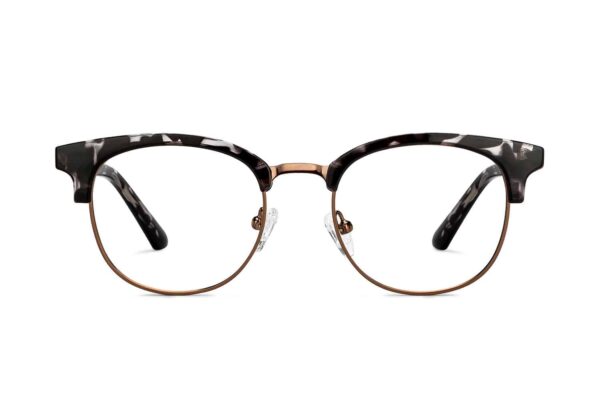 Copper Tortoise Full Rim Round Eyeglasses
