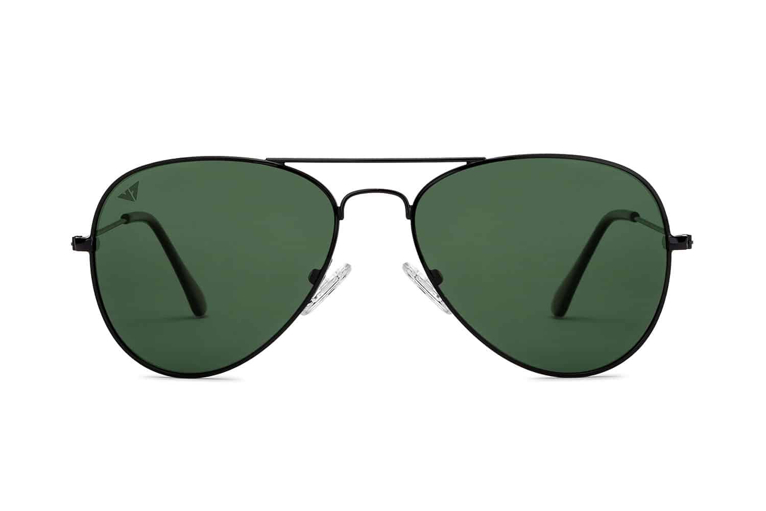Black Full Rim Aviator Sunglasses