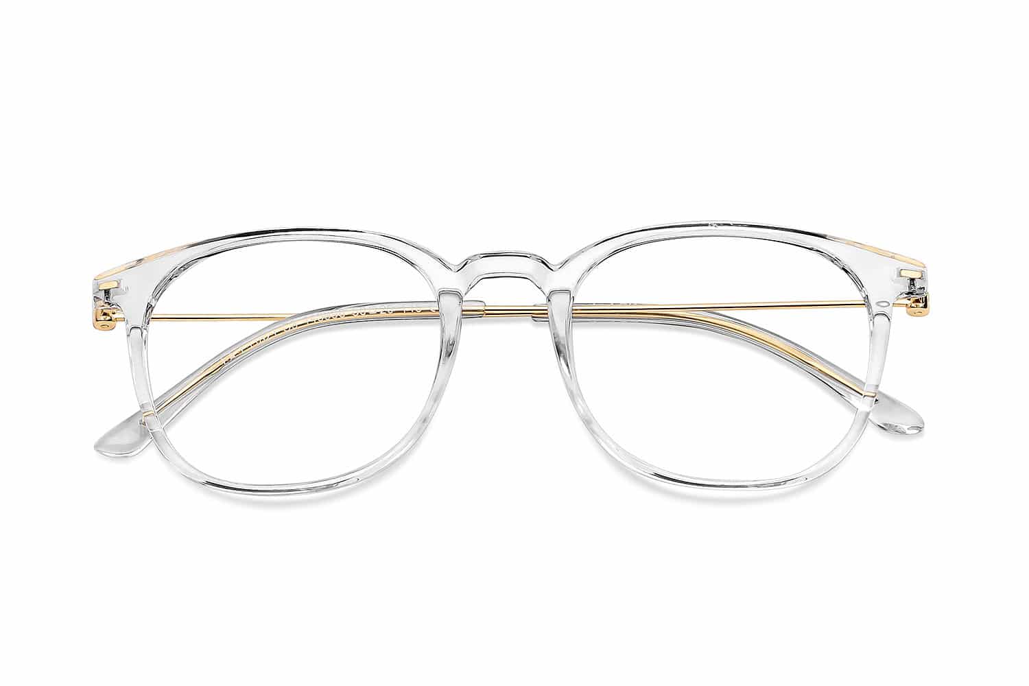 Transparent Full Rim Wayfarer Eyeglasses - Image 2